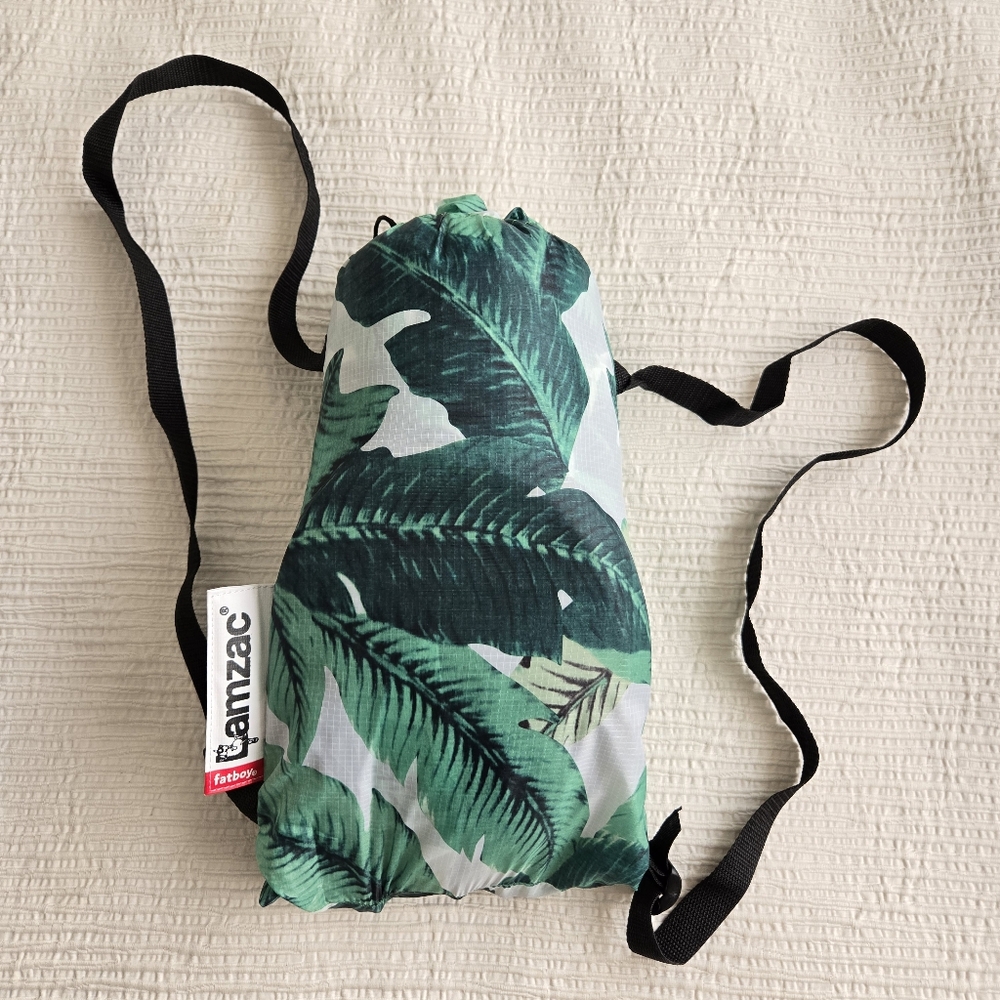Fatboy Lamzac Inflatable Lounger with Tropical Print